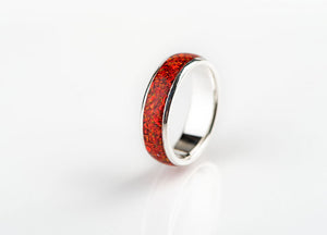 Prstan - srebro, Rdeč Opal Rubby Red - Simon Vida Jewelry