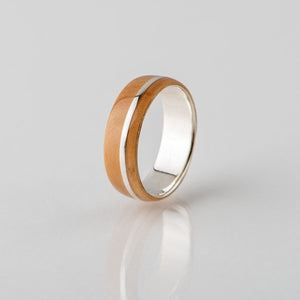 Prstan - Srebro, les Boxwood, moški/ženski - Simon Vida Jewelry