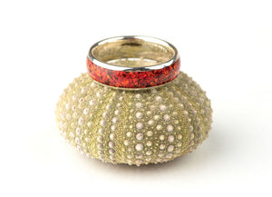 Prstan - srebro, Rdeč Opal Rubby Red - Simon Vida Jewelry