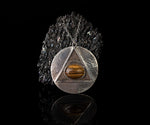 Naložite sliko v pregledovalnik galerije, Srebrn obesek s kristalom Tigrovo Oko + srebrna verižica - Simon Vida Jewelry
