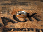 Naložite sliko v pregledovalnik galerije, Prstan - srebro, Jack Daniels les, Kitarska Struna - Simon Vida Jewelry
