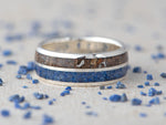 Naložite sliko v pregledovalnik galerije, Prstan Apokalipsa LAPIS - Srebro, Meteorit, Fosil, Lapis Lazuli - Simon Vida Jewelry
