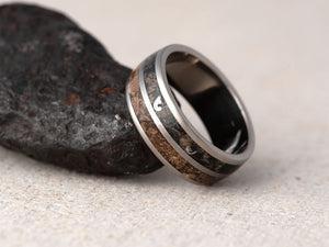 Prstan Apokalipsa - TITAN - Meteorit - Fosil - Simon Vida Jewelry